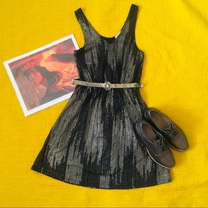 Everly Anthropologie 70s inspired disco dress